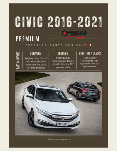 Where To Find Replacement Honda Civic 2016-2021 Auto Body Parts & Replacement Auto Parts for 10th Gen