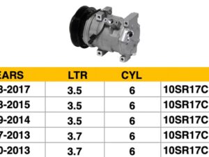 Honda Ridgeline A/C Compressor 3.5L/3.7L Odyssey/Pilot/Ridgeline/Mdx/Zdx Double (4S Pn 158334)