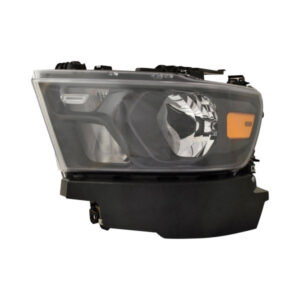 Ram 2019-2024 Headlight Halogen Headlight Driver Side Black Bezel Pickup-Ram-1500 2019-2024