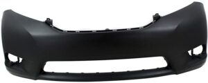 Toyota Sienna Bumper Cover Front Bumper Primed Without Sensors Base/ L/ Le/ Xle 2011-2017