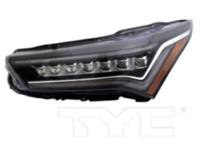 Acura Rdx Headlight Assbly Driver Side Without Logo Dark Upper Lens Strip Pmc Edition 2021 A-Spec 19-21 Base 22-23 Advance 22-25 Capa (33150-Tjb-A21)
