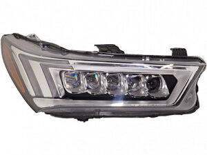 Acura Mdx Headlight LED Passenger Side Chrome Without Auto Level Control For Base/Sport Hyb/Sh-Awd 2017-2020
