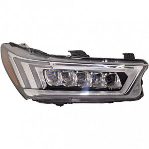 Acura Mdx Headlight LED Passenger Side Chrome Without Auto Level Control For Base/Sport Hyb/Sh-Awd 2017-2020