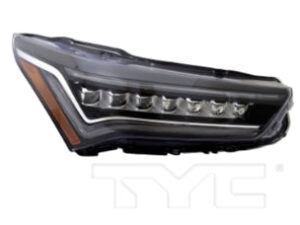 Acura Rdx Headlight Assbly Passenger Side Without Logo Dark Upper Lens Strip Pmc Edition 2021 A-Spec 19-21 Base 22-23 Advance 22-25 Capa (33100-Tjb-A21)