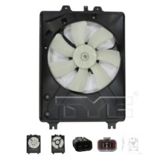 Acura Mdx A/C Con Fan 3.7L Right Hand W/ Adapter 2007-2013 (Oe 38611-Rye-A01)