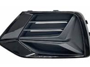 Audi Q3 Bumper Cover Front Bumper Grille Driver Side Textured/Gloss Black Without S-Line 2019-2024