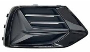 Audi Q3 Bumper Cover Front Bumper Grille Passenger Side Textured/Gloss Black Without S-Line 2019-2024