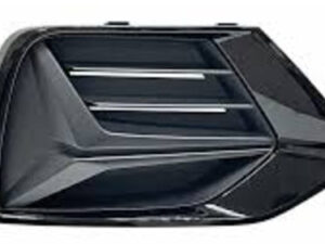 Audi Q3 Bumper Cover Front Bumper Grille Passenger Side Textured/Gloss Black Without S-Line 2019-2024