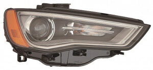 Audi A3 Headlight Bi-Hid Headlight Passenger Side Without Adaptive A3/Quattro/S3 All 2015-2016
