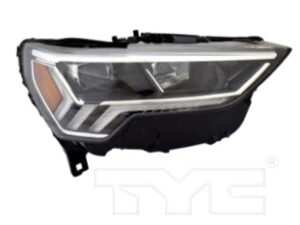 Audi Q3 Headlight LED Passenger Side W/ Led Accent Strips Adaptive 2019-2025 (Oe 83A941774B)