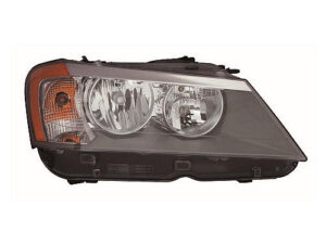 Bmw X3 Headlight Halogen Headlight Passenger Side 2011-2014