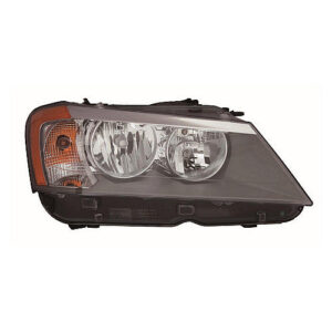 Bmw X3 Headlight Halogen Headlight Passenger Side 2011-2014