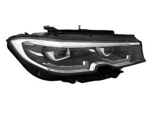 Bmw 3 Led Head Light Passenger Side Chrome Adaptive Lights 330I/Xdrive 19-22 M340I/Xdrive 2020-2022 (Oe 63118496160)