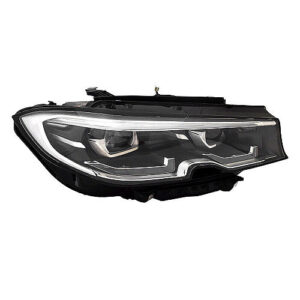 Bmw 3 Led Head Light Passenger Side Chrome Adaptive Lights 330I/Xdrive 19-22 M340I/Xdrive 2020-2022 (Oe 63118496160)