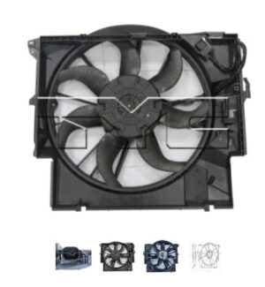 Bmw X1 Dual Rad/Cnd Fan W/ Brushless Motor 135Is 2013/135I 08-13 325I 2011/335I 07-13/335I Xdrive 09-11/335Xi 07-10 X1 12-15 (Oe 17 42 5 A3F 109)