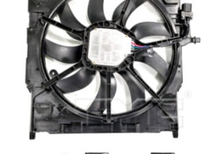 Bmw X6 Dual Rad/Cnd Fan Assly W/ Brushless Motor 3.0L L6 X5 14-18 X6 15-19 (Oe 17 42 7 634 471)