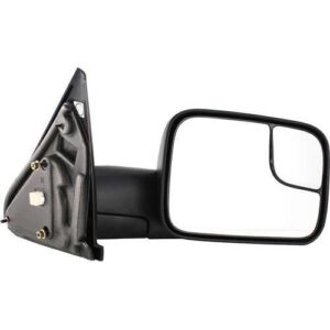 Dodge Ram Mirror Passenger Side Towing/Power Heated/2 Row Plug/Curved Arm Ram 1500 02-08/25-3500 03-09