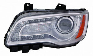 Chrysler Head Headlight Halogen Head Light Driver Side Chrome Bezel 300 2011-2014