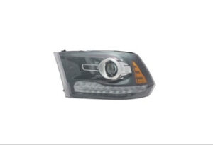 Ram 2013-2014 Headlight Halogen Projector Headlight Driver Side Fits 25/3500 Black Bezel & 1500 R-T/Sport 2013-2014 Capa