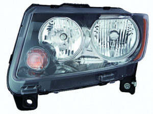 Jeep Compass Halogen Head Light Driver Side Black Bezel Compass_Mk 2013-2016/Classic 2017