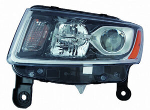 Jeep Grand Headlight Halogen Headlight Driver Side For Laredo/Limited Chrome Bezel Grand_Cherokee 2014-2016