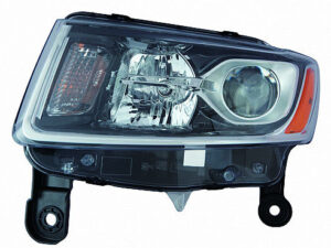 Jeep Grand Headlight Halogen Headlight Driver Side For Laredo/Limited Chrome Bezel Grand_Cherokee 2014-2016