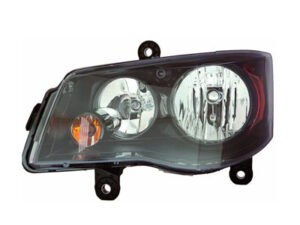 Dodge Grand Headlight Halogen Headlight Driver Side Black Bezel Caravan 2011-2020 Town-Country 2014-2016 Capa