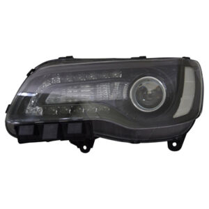 Chrysler Head Headlight Halogen Headlight Driver Side Black Bezel 300 2015-2017