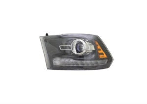 Ram 2011-2018 Headlight Halogen Headlight Driver Side Black Bezel Projector Type Pickup-Ram 15-3500 16-18/1500_Classic 19-24 Capa