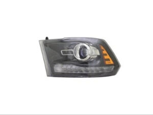 Ram 2011-2018 Headlight Halogen Headlight Driver Side Black Bezel Projector Type Pickup-Ram 15-3500 16-18/1500_Classic 19-24 Capa