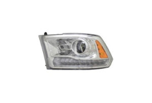 Ram 2011-2018 Headlight Halogen Projector Style Headlight Driver Side Chrome Without Logo 15-5500 16-18/1500_Classic 19-21