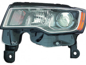 Jeep Grand Halogen Head Light Driver Side Chrome Bezel 2017-2021/Wk 2022
