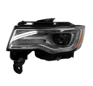 Jeep Grand Headlight Hid Headlight Driver Side Projector Chrome Bezel Grand Cherokee 17-18
