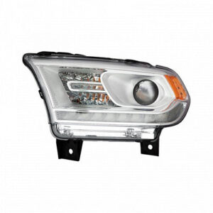 Dodge Durango Headlight Driver Side Halogen Headlight W/ Led-Daytime Running Light Chrome Bezel 2016-2020