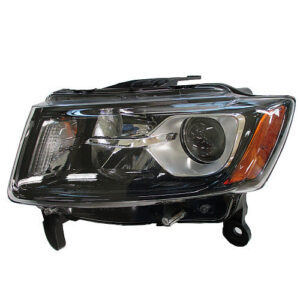 Jeep Grand Headlight Halogen Headlight Driver Side For Limited/Laredo Black Bezel 2014-2016 (Without 75Th Anniv.)