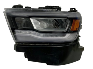 Ram 2019-2024 Headlight LED Driver Side Black Bezel Reflector Type Ram-1500 2019-2024