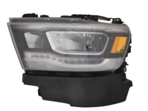 Ram 2019-2024 Headlight LED Driver Side Chrome Bezel Reflector Type Pickup-Ram-1500 2019-2024