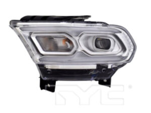 Dodge Durango Headlight Standard Led Headlight Driver Side Without Logo Chrome 2021-2024 Capa