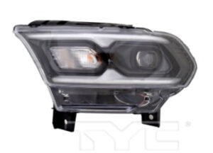 Dodge Durango Headlight LED Driver Side Without Logo Black For Gt/Gt Plus/Sxt/Pursuit 2021-2025 (Oe 68433779Ab)