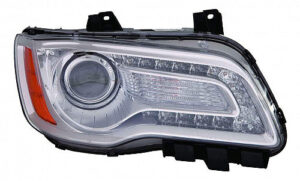 Chrysler Head Headlight Halogen Head Light Passenger Side Chrome Bezel 300 2011-2014