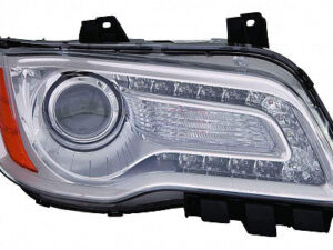 Chrysler Head Headlight Halogen Head Light Passenger Side Chrome Bezel 300 2011-2014