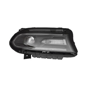 Dodge Charger Headlight Hid Headlight Passenger Side Without Logo Projector Type Code Lpq 2015-2018