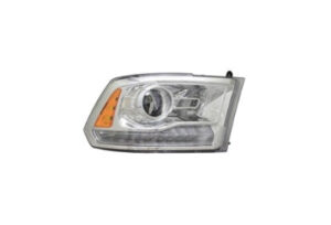 Ram 2011-2018 Headlight Halogen Projector Style Headlight Passenger Side Chrome Without Logo 15-5500 16-18/1500_Classic 19-21