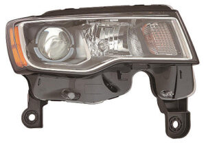 Jeep Grand Halogen Head Light Passenger Side Chrome Bezel 2017-2021/Wk 2022