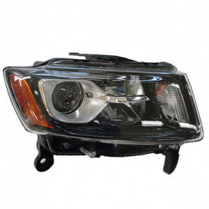 Jeep Grand Headlight Halogen Headlight Passenger Side For Limited/Laredo Black Bezel 2014-2016 (Without 75Th Anniv.)