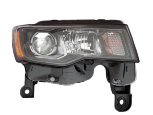 Jeep Grand Headlight Halogen Headlight Passenger Side Black 2017-2021/Wk 2022