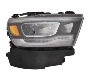 Ram 2019-2024 Headlight LED Passenger Side Chrome Bezel Reflector Type Pickup-Ram-1500 2019-2024