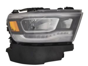 Ram 2019-2024 Headlight LED Passenger Side Chrome Bezel Reflector Type Pickup-Ram-1500 2019-2024