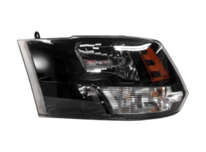 Ram 2011-2018 Headlight Halogen Headlight Driver Side Standard Black Bezel Pu-Ram-1500 15-18 25-3500 13-18 Classic 19-24 Capa