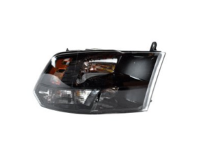Ram 2011-2018 Headlight Halogen Headlight Passenger Side Standard Black Bezel Pu-Ram-1500 15-18 25-3500 13-18 Classic 19-24 Capa